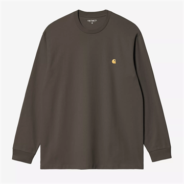 Carhartt WIP Chase T-shirt l/s Shungite / Gold